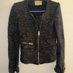 IRO Charcoal Gray Textured Blazer